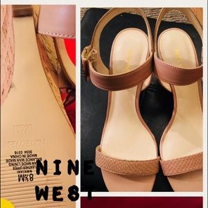 Nine West Natural low Wedge Sandal